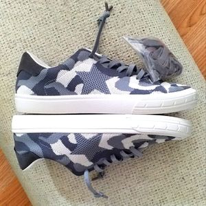 Vintage Havana Gray White Camouflage Knit Sneakers